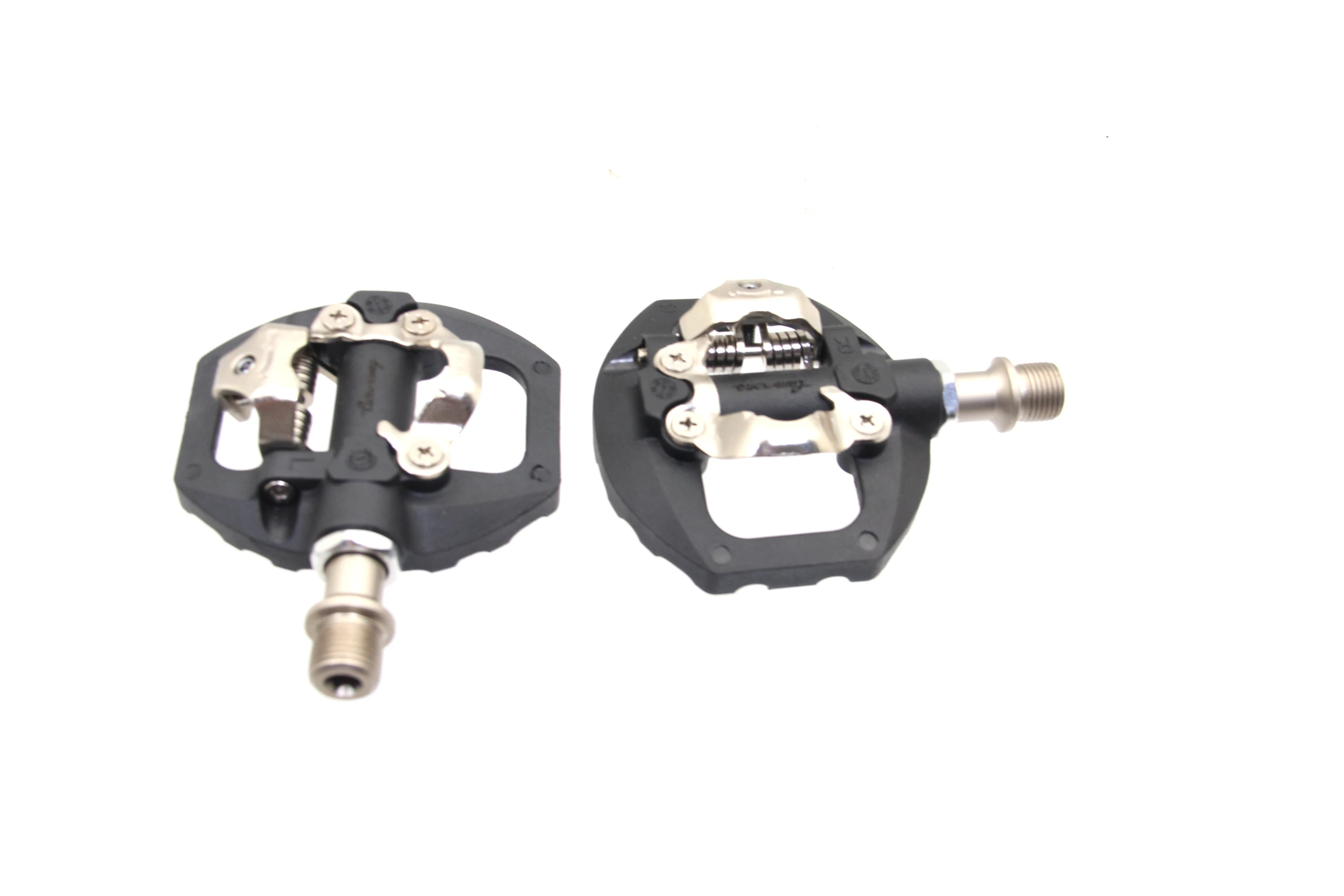 M108 Alloy Road Bike Pedals Non-slip mini exerciser bike assisted   Black Ultralight Lock Pedals