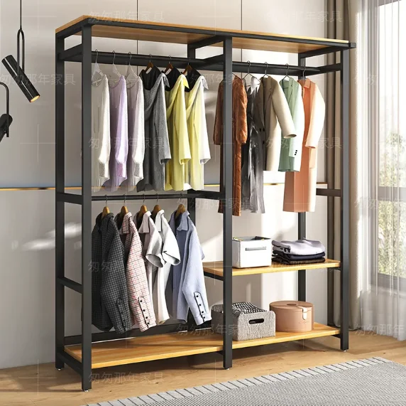 Simple wardrobe strong and durable household thickened zipper fully closed cloth wardrobe