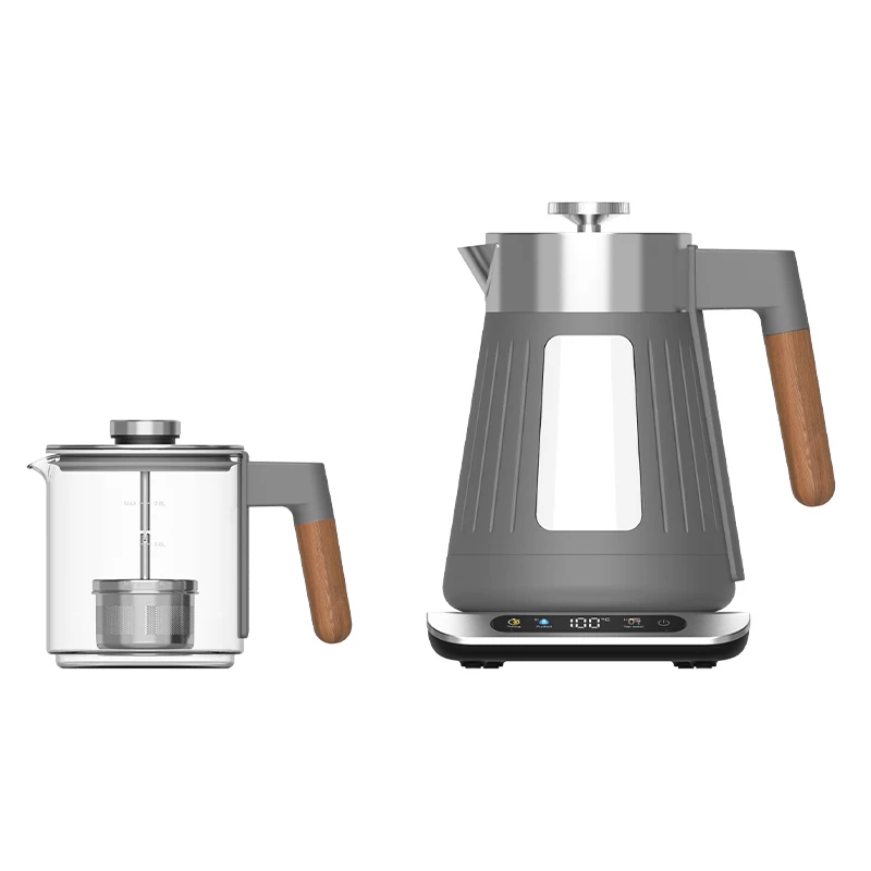 Hotsy 2.7L Double Wall Kettle Turkish Glass Portable Coffee And Tea Maker Stainless Steel Electric Tea Makers Set