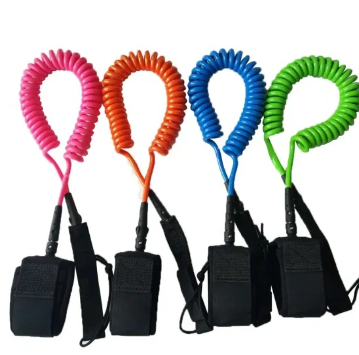 Easy to Attach SUP Leash for Paddleboards | Coiled Design with Hip Safety | Guide on How to Attach SUP Leash to Board