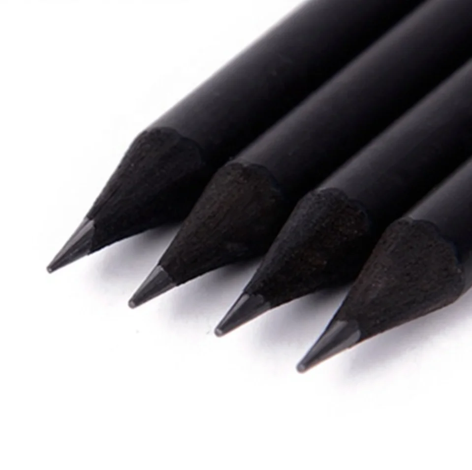 
Professional wholesale sharpener wood black pencil with custom logo 
