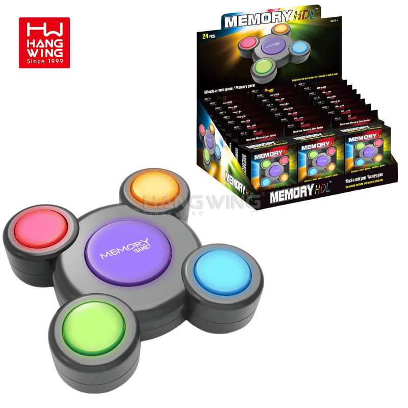 HW 8-key/5-key Pentagram UFO Memory Game Machine & Whack-a-Mole Puzzle Board Games Toys for Kids