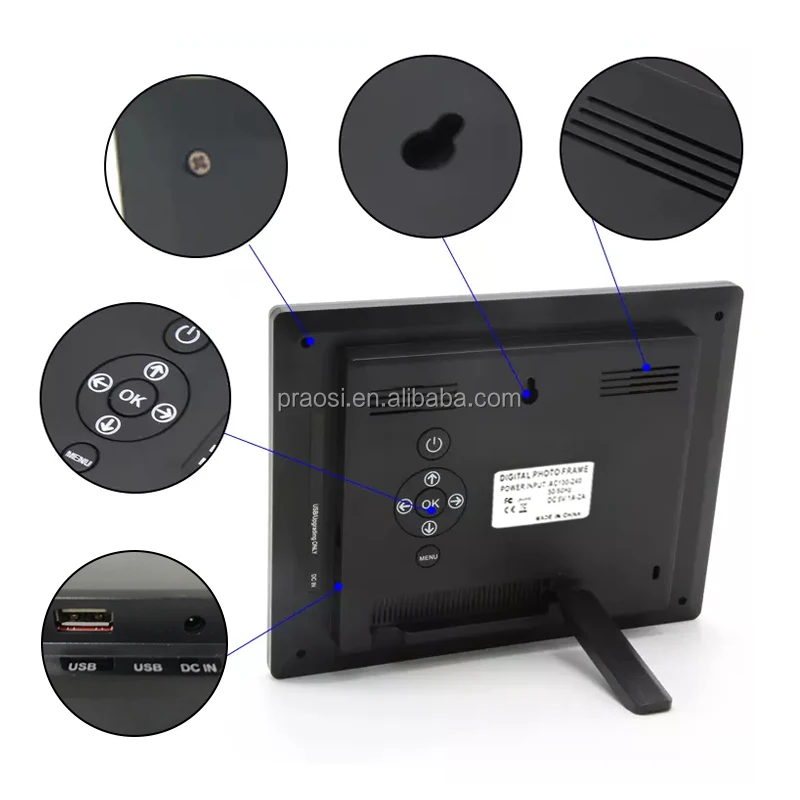 New Design Led Digital Calendar Day Clock 7 8 10 Inch For Dementia Elderly Seniors Alarm Clock