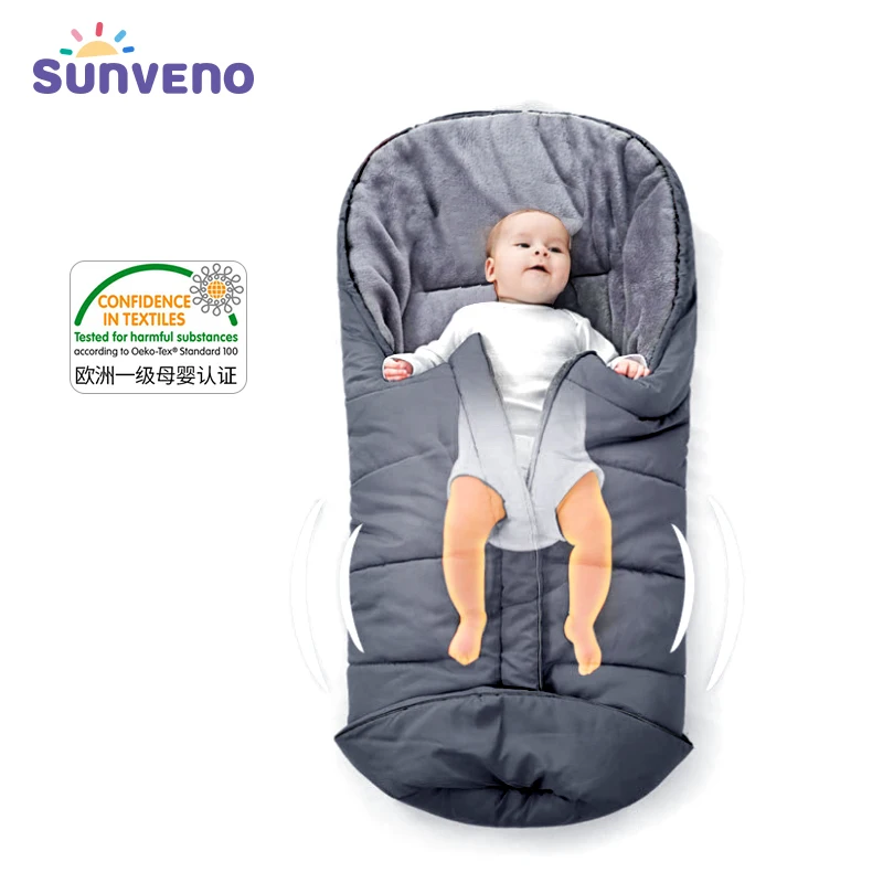 Sunveno Stroller Sleeping Bag Winter Stroller Envelope for Newborn Warm Stroller Footmuff Toddler Bunting Bag Outdoor