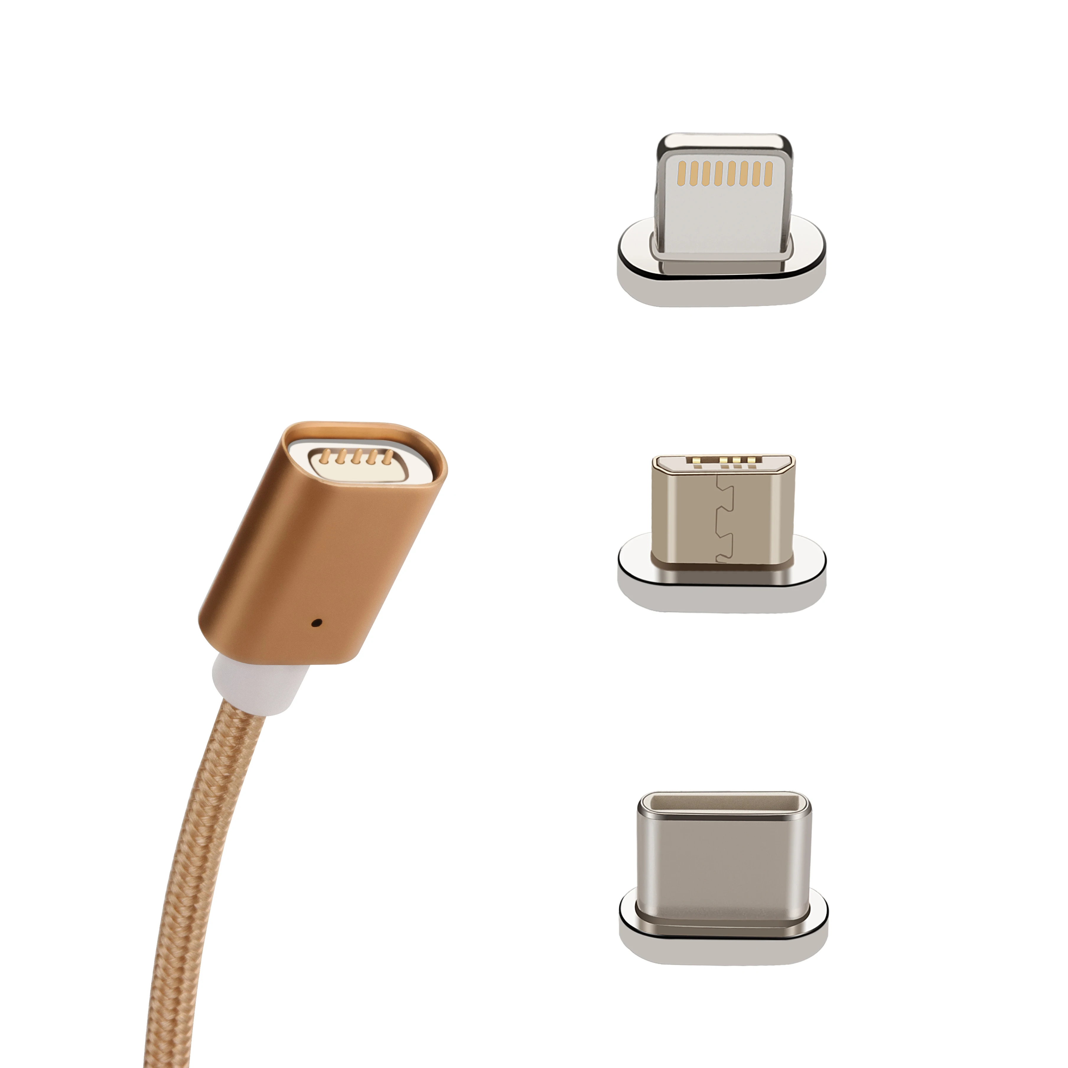 
usb iPhone Android Huawei nylon mobile phone charging cable flat magnetic data cable 