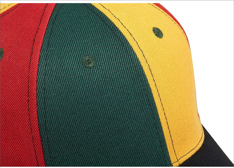 High Quality Promotional Hats Label Custom Logo 6 Panel Rainbow Baseball cap Trucker Hat Sports