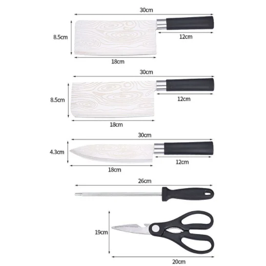 Manufacturer wholesale practical stainless steel kitchen knife sets