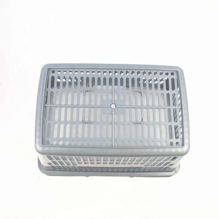 Hot sale eco-friendly mini 10L supermarket grocery 2 handles PP plastic shopping basket