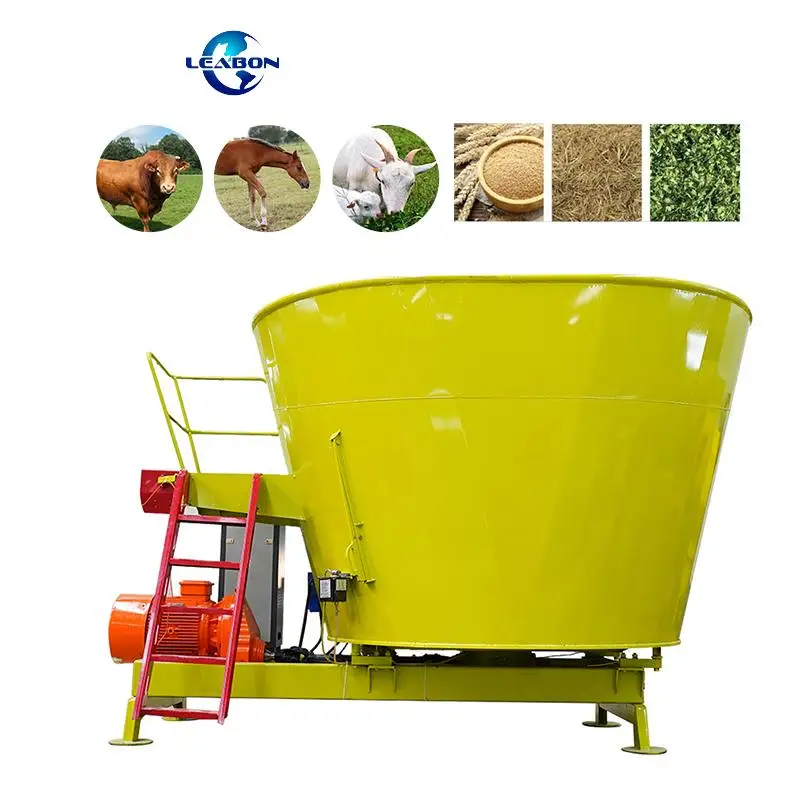 Big Capacity Cattle Farm TMR Mixer Dairy Farm Equipment 9CBM Horizontal TMR