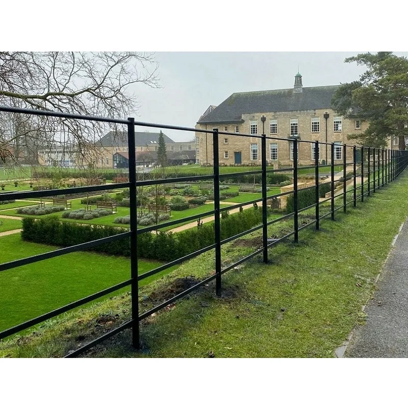 Wrought Iron Vinyl Aluminum Fencing Panel Livestock Garden Parkland Guardrail Ornamental Estate Fence For Sale