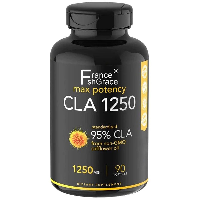 High Quality Ingredients Standardized 95% CLA 1250mg Non-GMO Tested Softgels with Active Conjugated Linoleic Acid