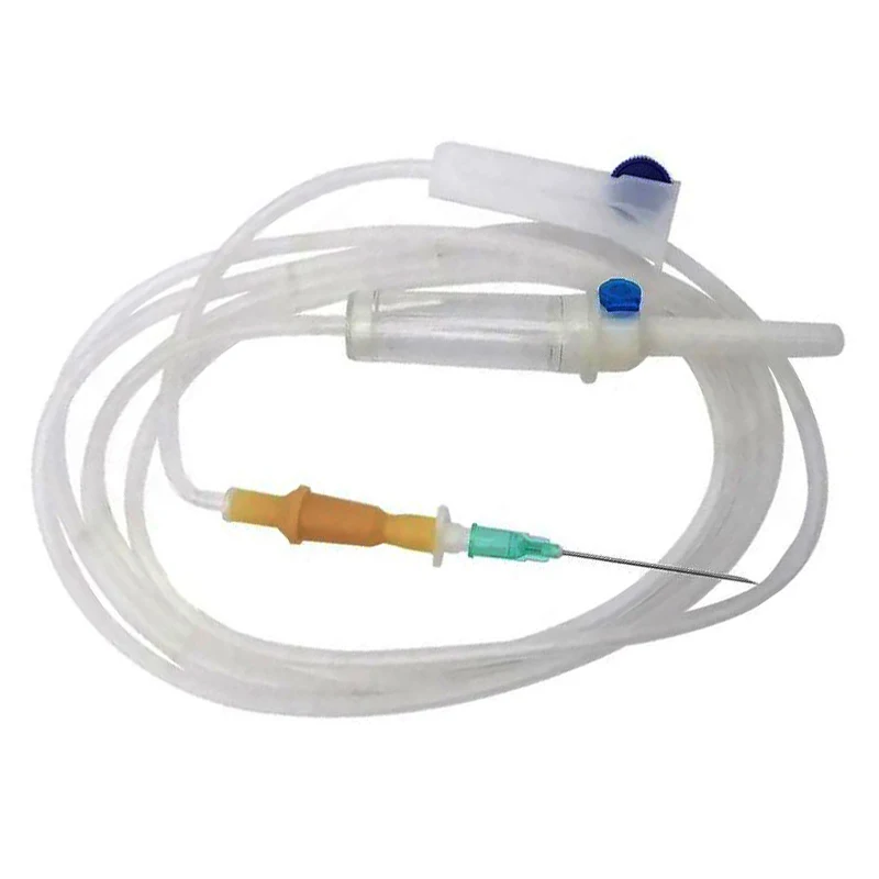 Ce Certified Sterilized Medical Iv Infusion Giving Set with Needles