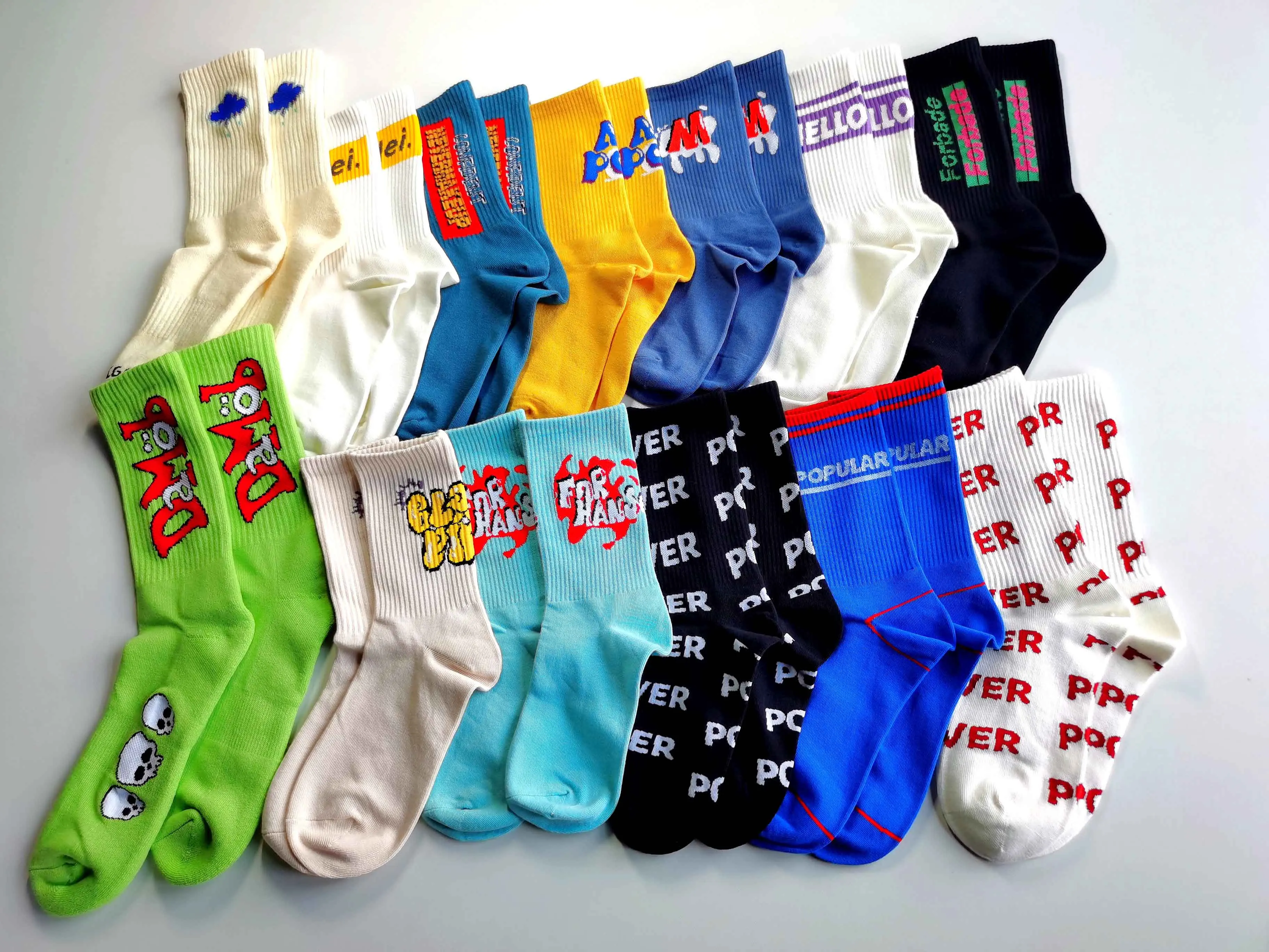 Logo Custom Design Socks Men Custom Socks No MiniMum Order Crew Sport Socks Gym