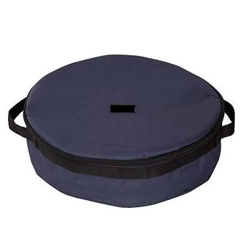 Round Pet Portable Cat Travel Litter Box Waterproof Collapsible Toilet Foldable Cat Litter Box With Lid