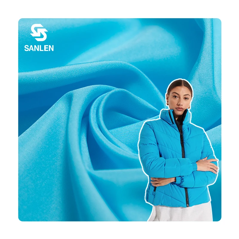 Light 50d 300T 100% Polyester Woven Pongee Waterproof Down Jackets Fabric 60gsm Price Per Meter Suppliers