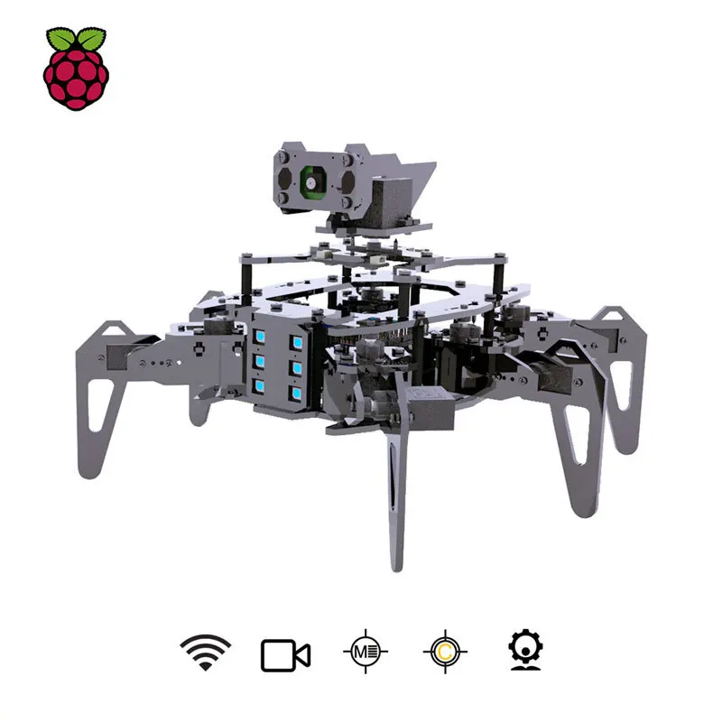 Python Programming Hexapod Robot Spider Kits for Raspberry Pi Robot Kits