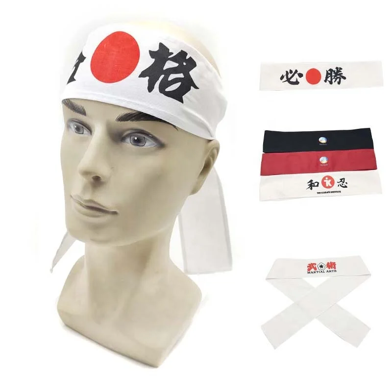 Headbands Sushi Chef Bandana for Karate Sports Cooking Kitchen Costume Supply