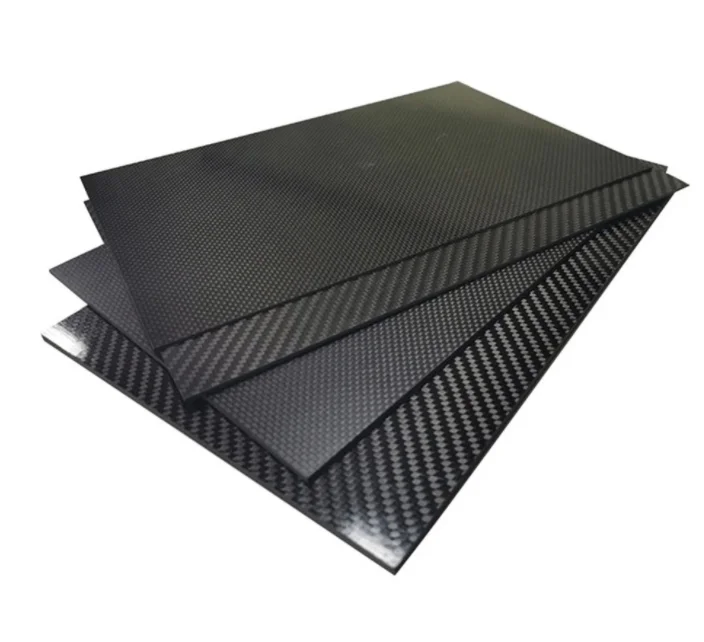 2024 China No.1 High Quality Cheap Price 100% Plain Woven Carbon Fiber laminate Sheet metal cnc cutting 0.2-0.3mm