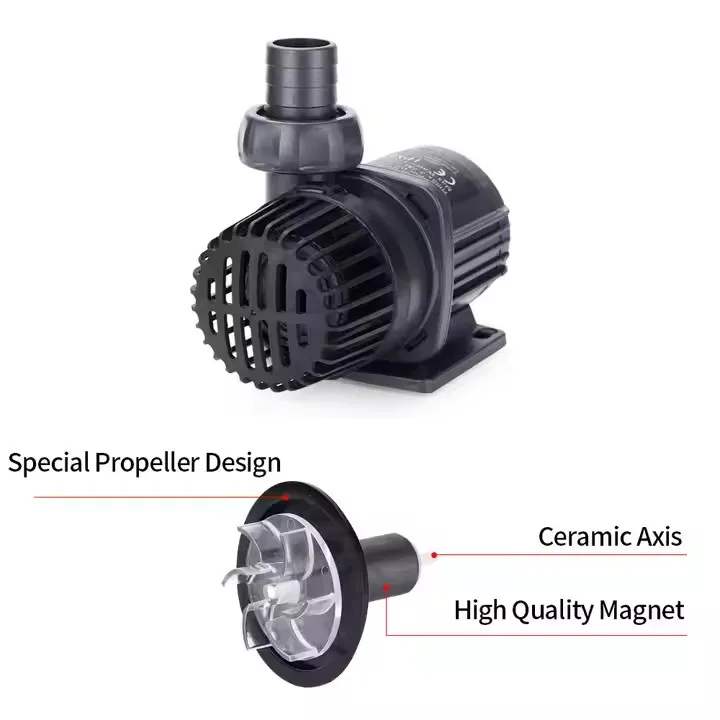 JEBAO DCP Variable Frequency Water Pump Adjustable Speed Ultra Quiet Fish Tank Circulating Pump Amphibious Submersible Pump
