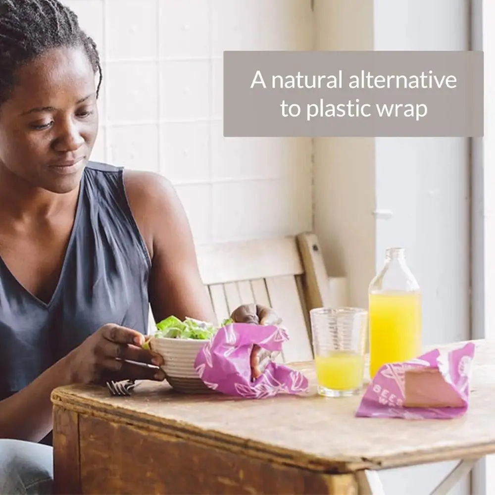 2022 Amazon Hot 3pcs Kitchen Eco Friendly Reusable Organic Beeswax Wraps To Keep Food Fresh