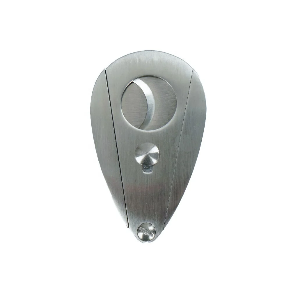 High Quality Luxury Stainless Steel Cigar Knife Double Blade Cigar Cutter