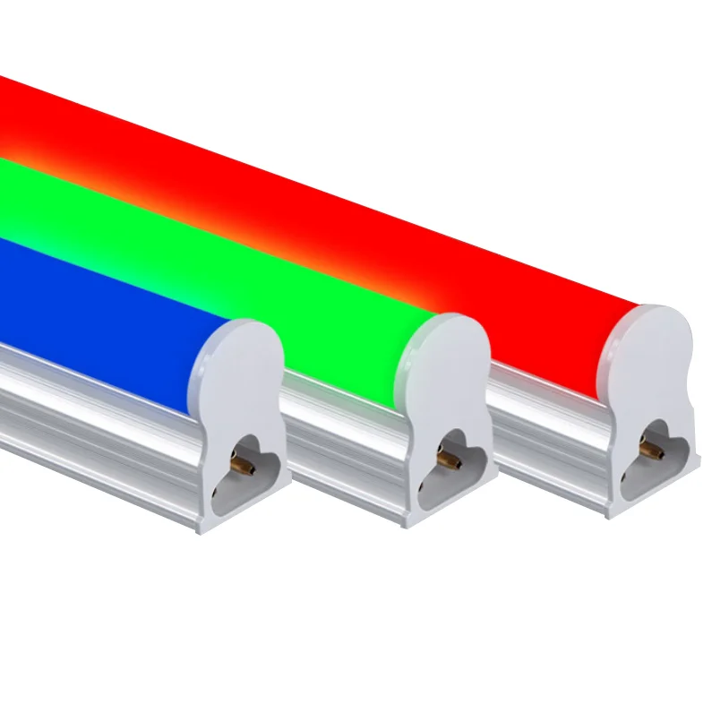  Изменение цвета с регулируемой яркостью светодиодные трубки RGB t5/T8 пробки СИД t8 многоцветный освещения 5 лет