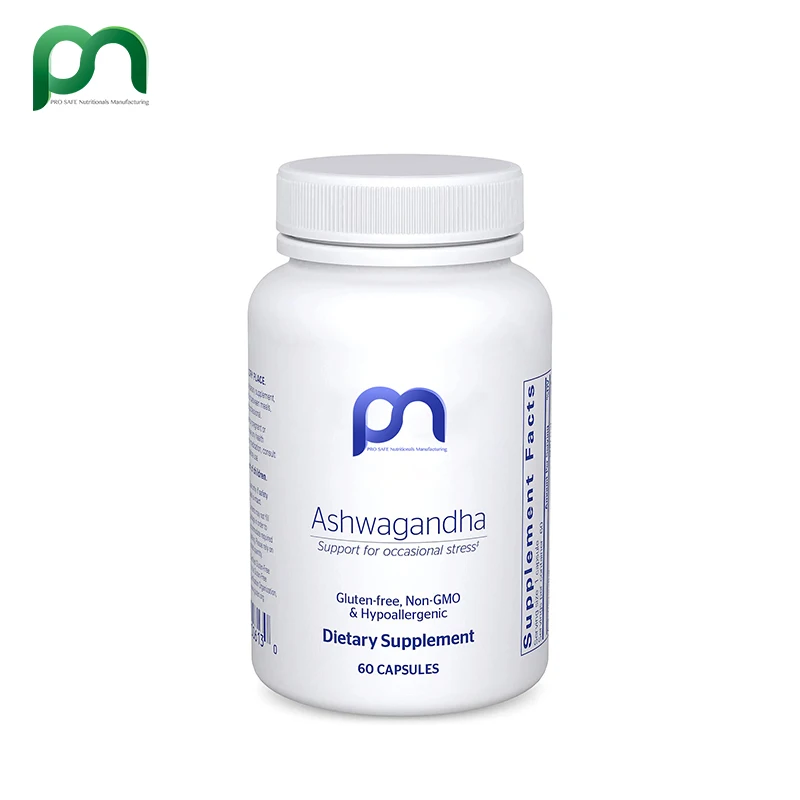 Экстракт Ashwagandha 500 мг снятие стресса без ГМО капсулы вегана-60 повышают метаболизм и