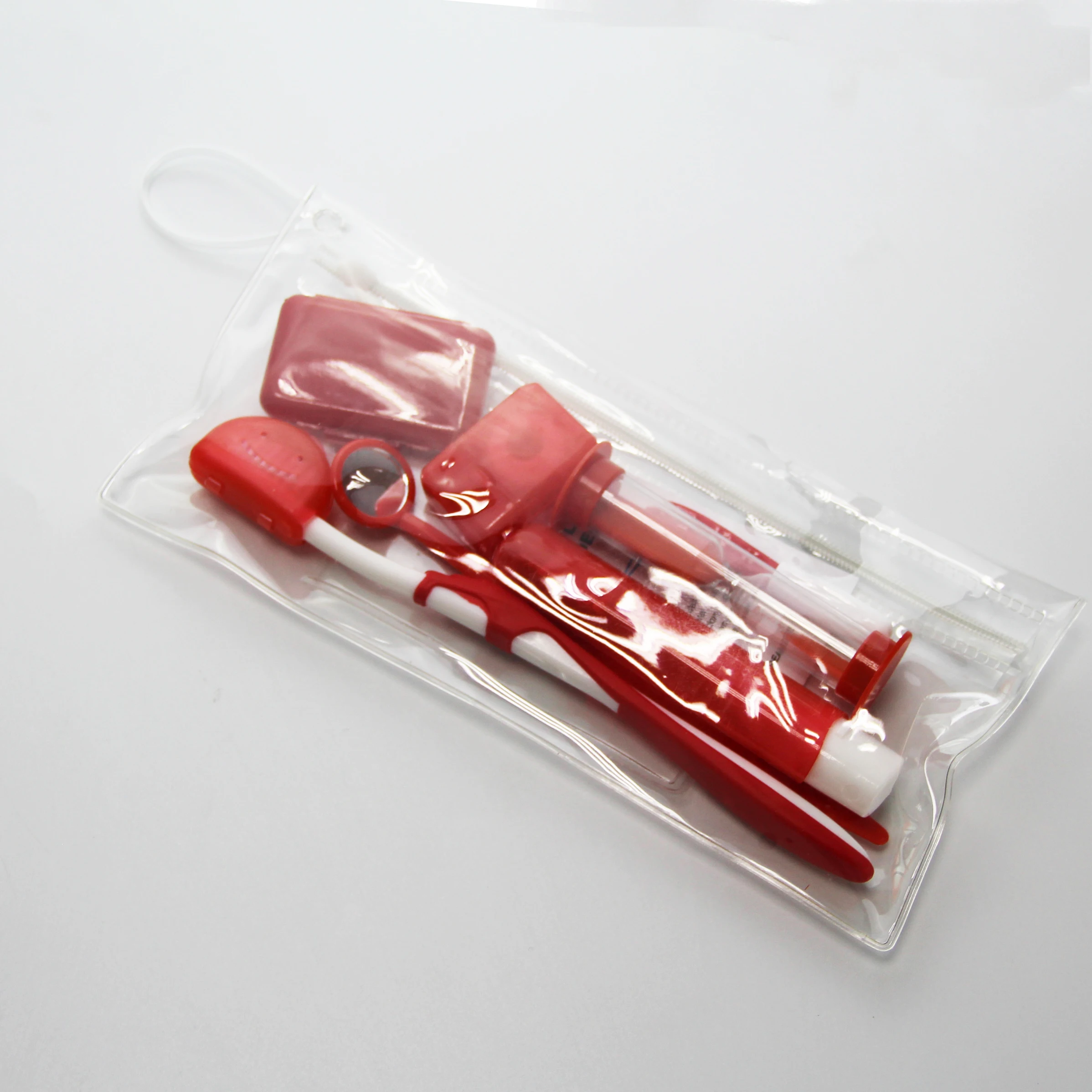 Best-selling colorized 8item pvc bag dental orthodontic kit