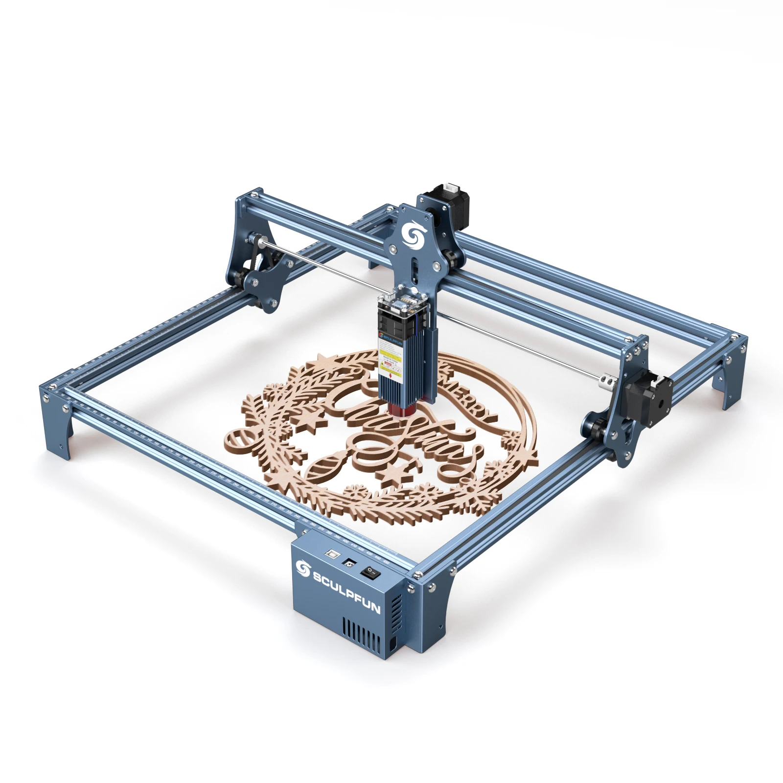 Sculpfun 90 Вт световой эффект Co2 DIY лазерный станок для гравировки и резки дерева металла акрила мини принтер