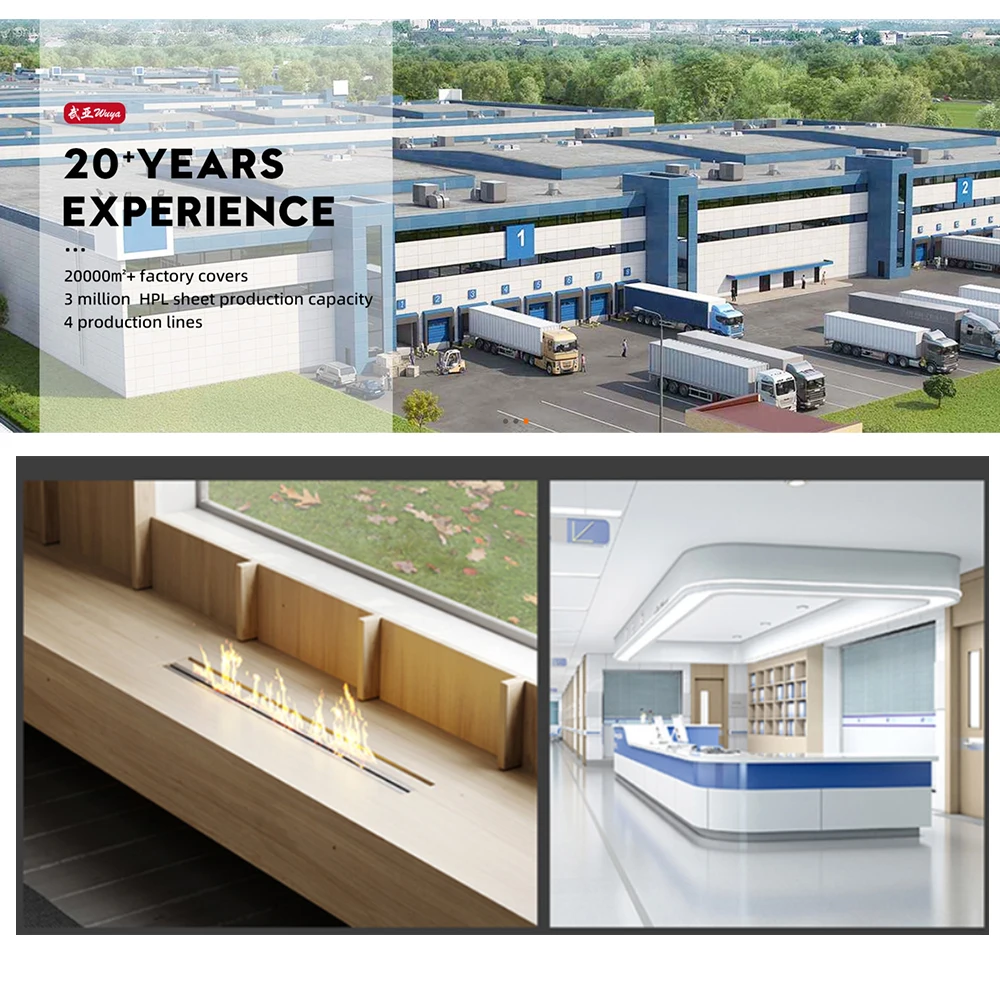 YA MING Solid Core Physical and Chemical Board HPL Commercial Lab Furniture Laboratory Preparation Room Table