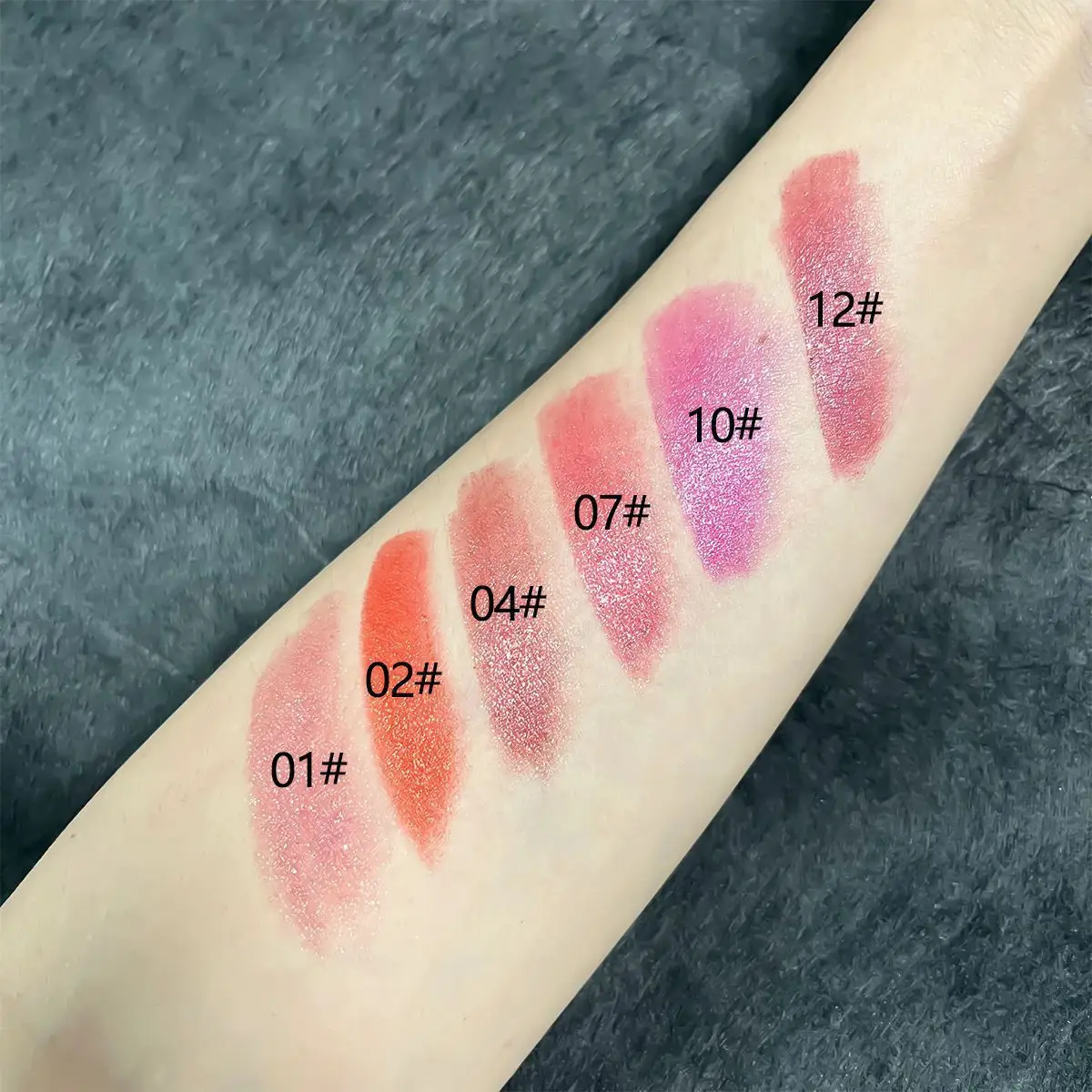 2 color in one lip liner lipstick design nude black shimmering metallic beauty cosmetics Private label  metal lip stick