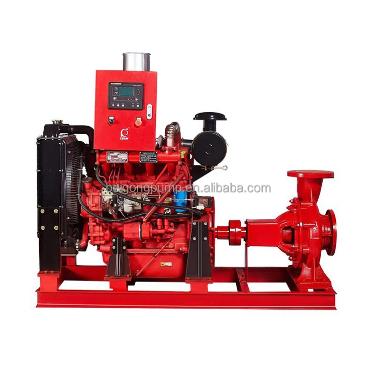 Horizontal multi-stage water pump unit diesel fire pump fire pump controller