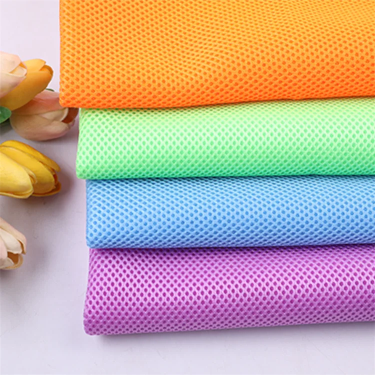 Breathable Sandwich Air Mesh Fabrics 3d Spacer Fabric Polyester Sandwich Mesh mattress Fabric