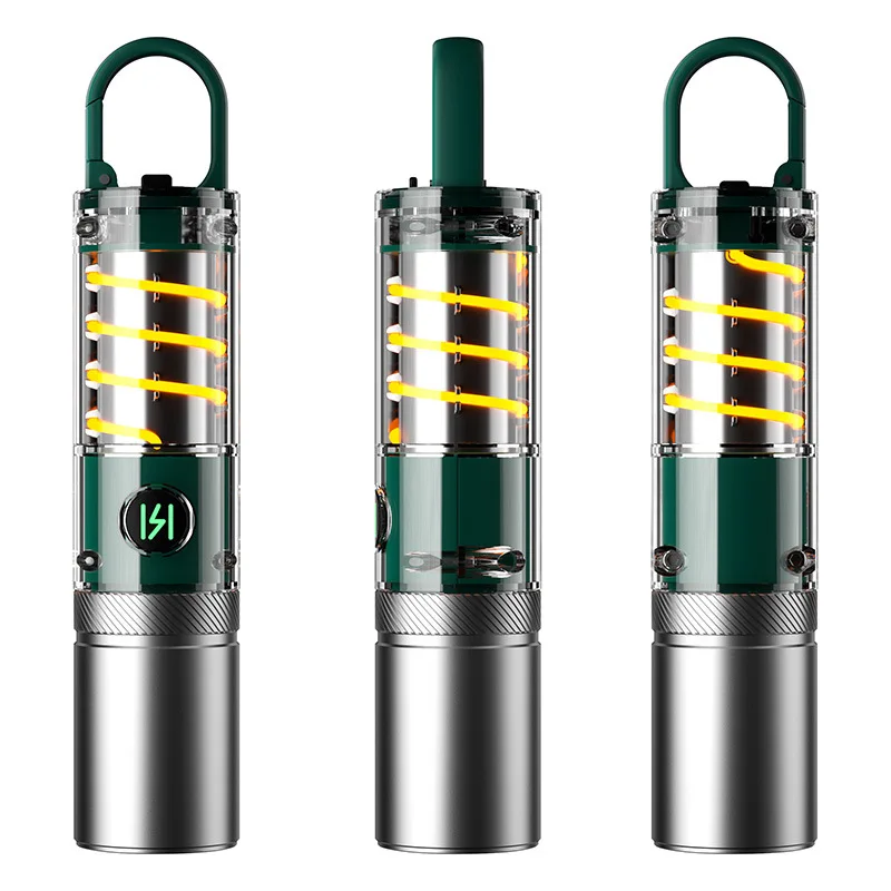 Portable Powerful LED Waterproof Torch Light Zoom Tactical Flashlight Led Flashlight With Hook