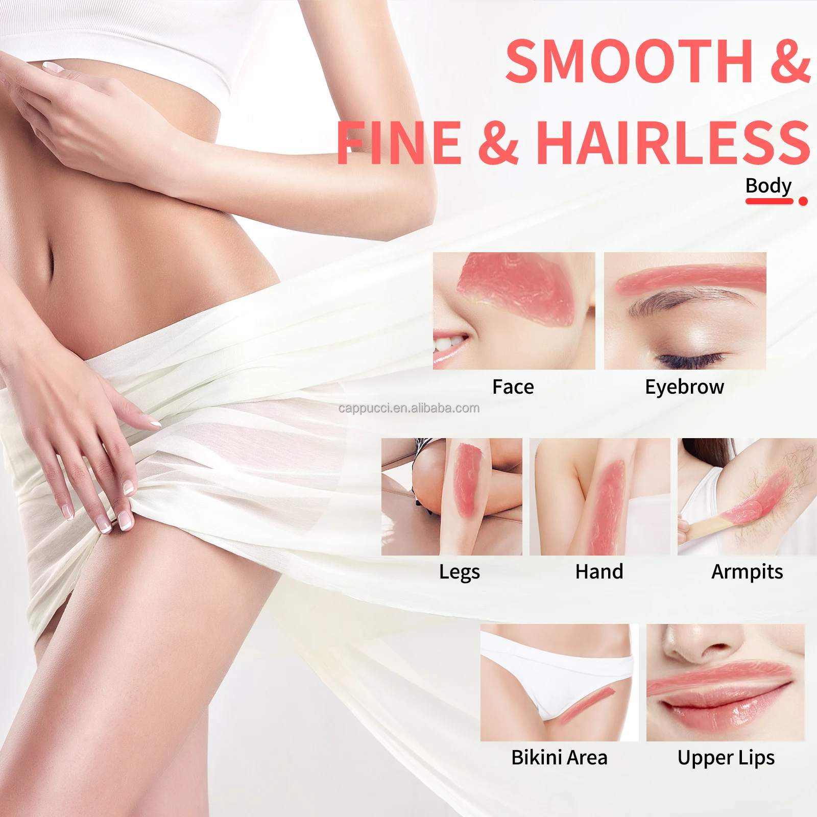 Private Label Hard Wax Pot Warmer Hair Removal Waxing Kit Wax Beans Melting Machine For Depilatory Hair Removal