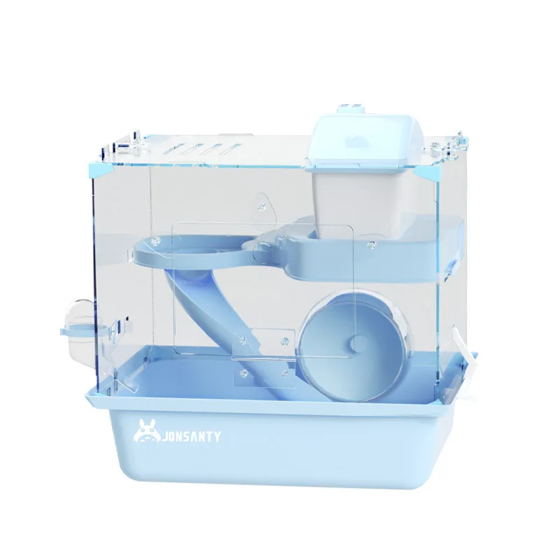 2024 New Simple Cool Comfortable Acrylic Transparent Double Layer Small Pet Hamster Nest Factory Wholesale