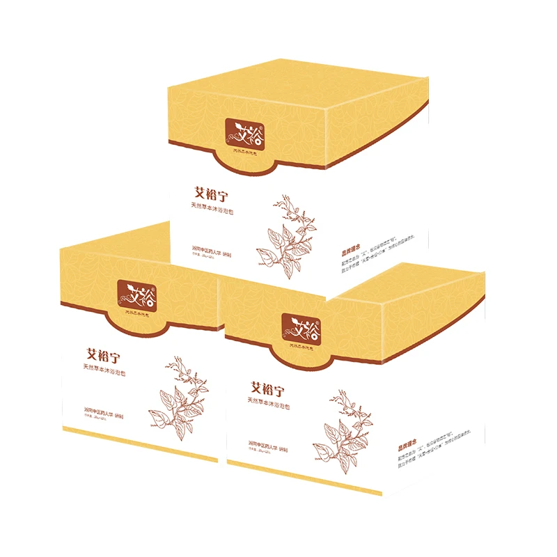 Aiyu Chinese Medicine Natural Herbal Bath Powder And Bubble Pack For Improve Sleep Quality