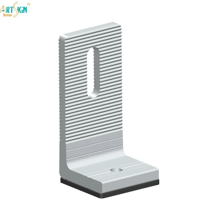 Art Sign metal sheet sandwich rooftop solar panel roof mounting brackets L feet solar roof rack manufacturer