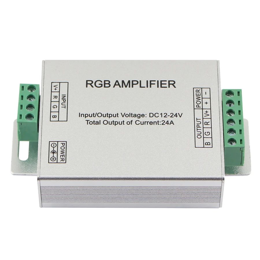 1 Channel Signal Amplifier Controller for CCT RGB RGBW Cob Smd Led Strip Long Distance LED Projects DC5V DC12V DC24V Max 30A
