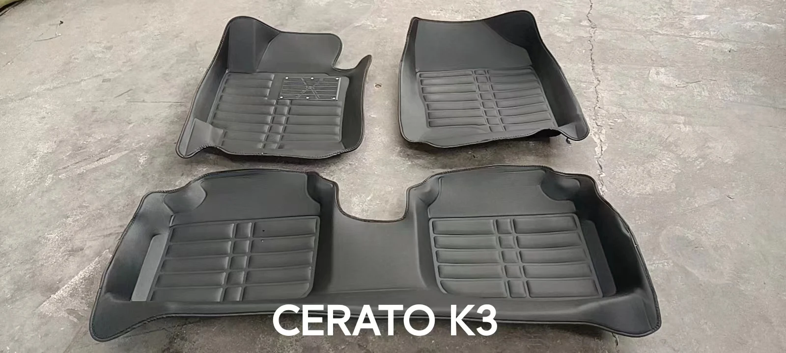 5D Customized waterproof anti-slip leather 5d car floor mats 5D car mat use for Ford Focus 2018