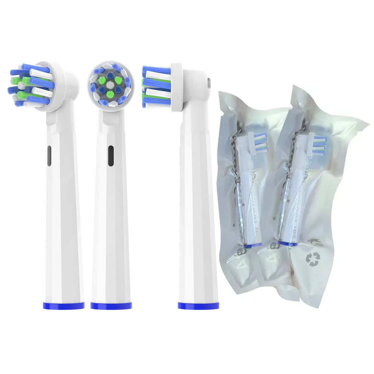 Good market heads for rotary electric toothbrush 360 degree spare heads copper-free EB50