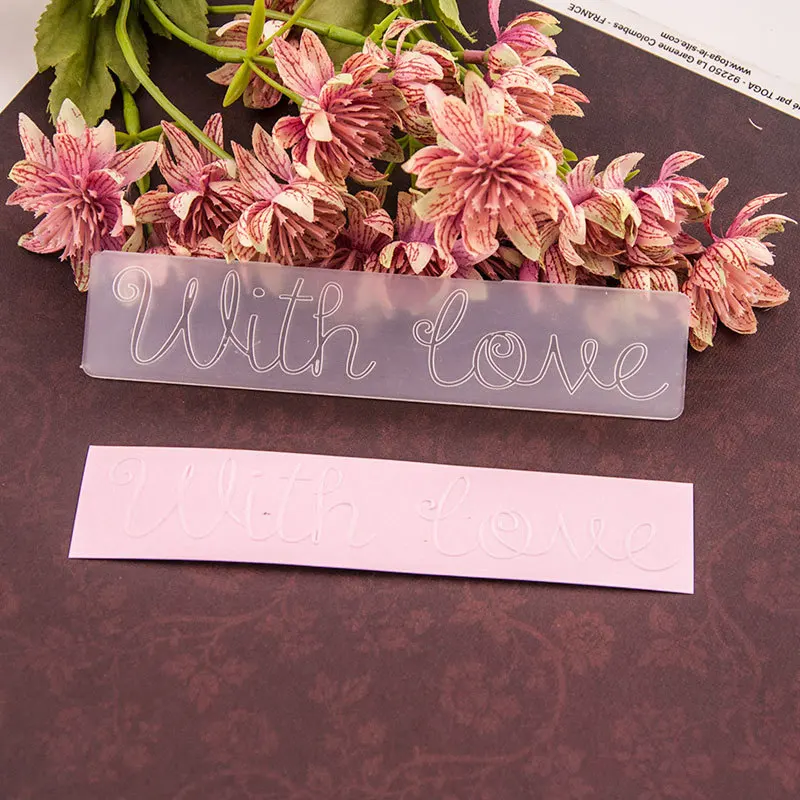 Custom Floral Card Making 3D Embossed Scrapbook Folder Christmas Shell Design Paper Craft with Plastic for Scrapbooking Diy