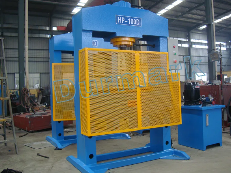 HP-315T Gantry Type Hydraulic press machine for solid forklift tire replace / dismounting with long service time.