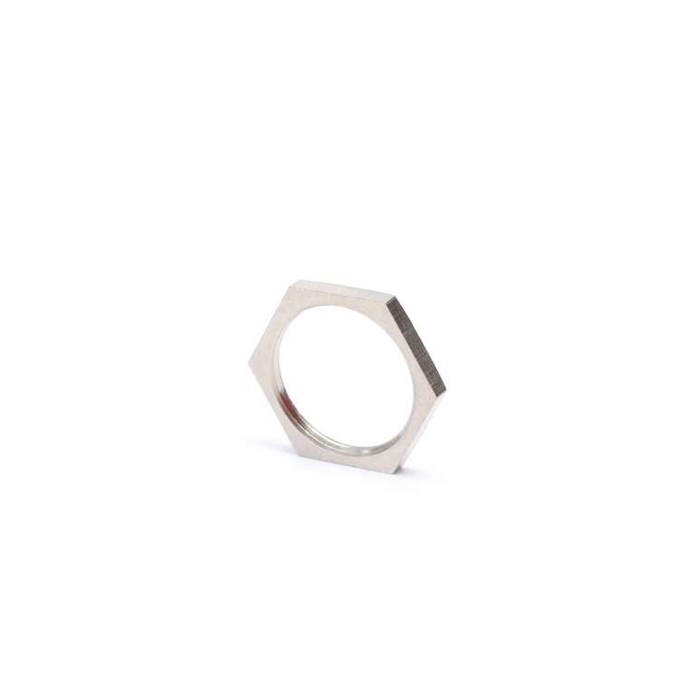 
Chinese Manufacturer Pneumatic Threaded Motorcycle Bolt Non-slip Brass Hex Organic Lock Nut 15mm Brass Press Fasteners 