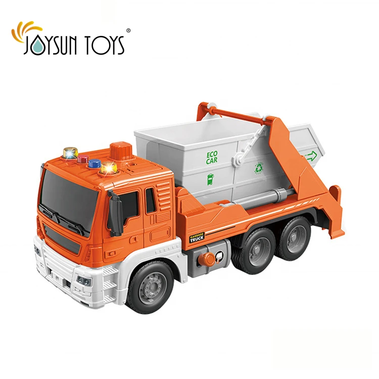 1:16 Garbage Truck Toys for Boys Realistic Trash Truck with Trash Can Lifter and Dumping Function With Lights & Sounds