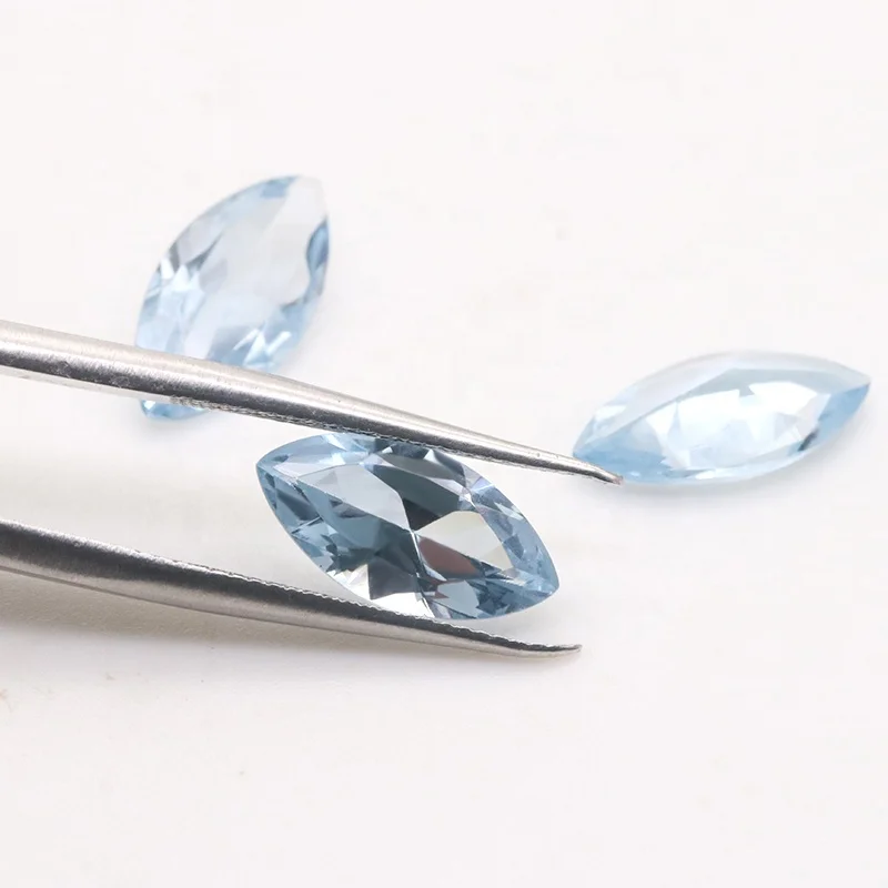 Wuzhou hot sell marquise shape spinel gemstone 1.5*3 mm to 6*12 mm high temperature resistance loose synthetic 106# spinel stone