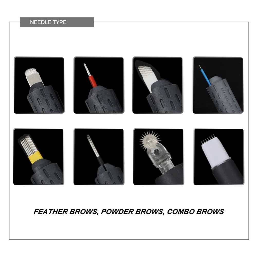 Wenshen YD OEM Disposable Microblading Tool Black Tattoo Pen for Eyebrow makeup Blade Holder