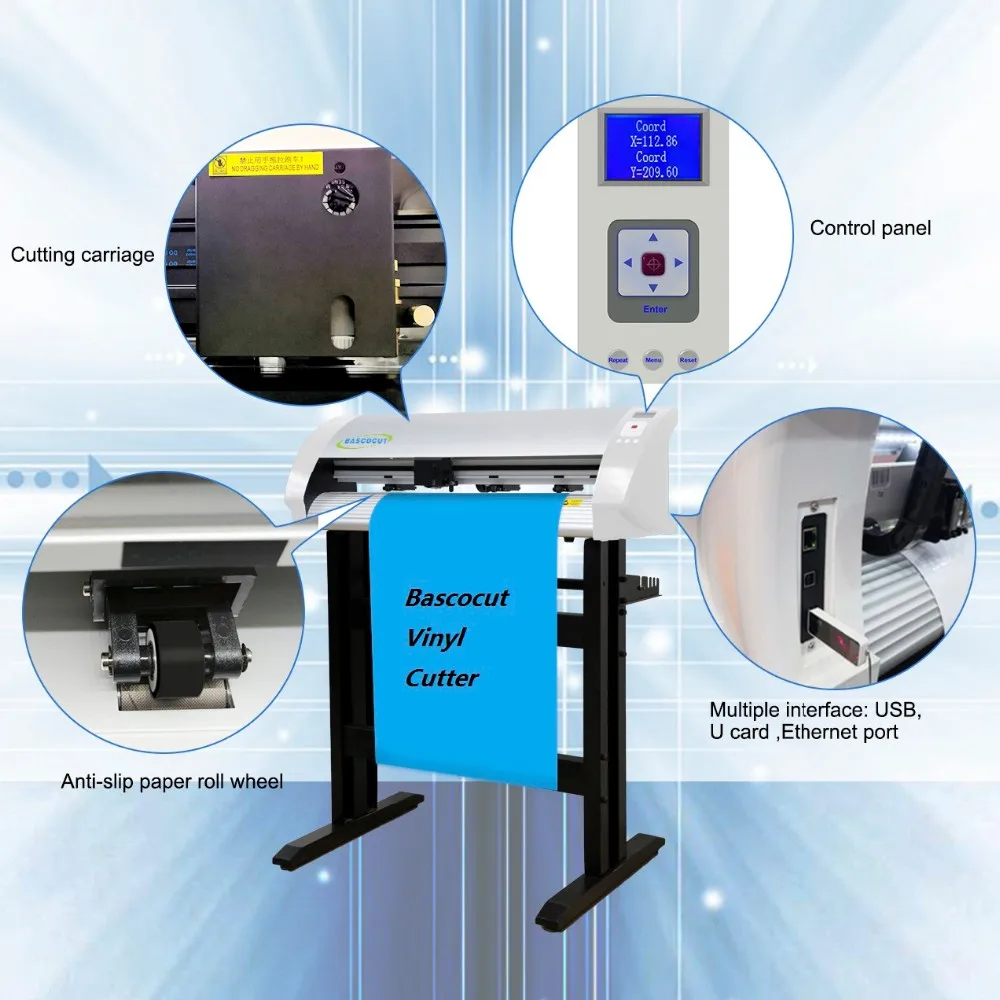 High Quality Easy-to-Operate Signmaster Servo Step Motor Vinyl Contour Cutting Graph Plotter Factory Direct Roll Paper Sticker