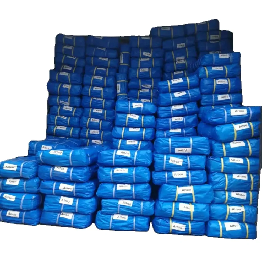 Heavy Duty 1000D 220gsm Blue Waterproof PE Tarps Tarpaulin Cover for Truck Tent Coated Anti-UV Woven Style Water Resistant