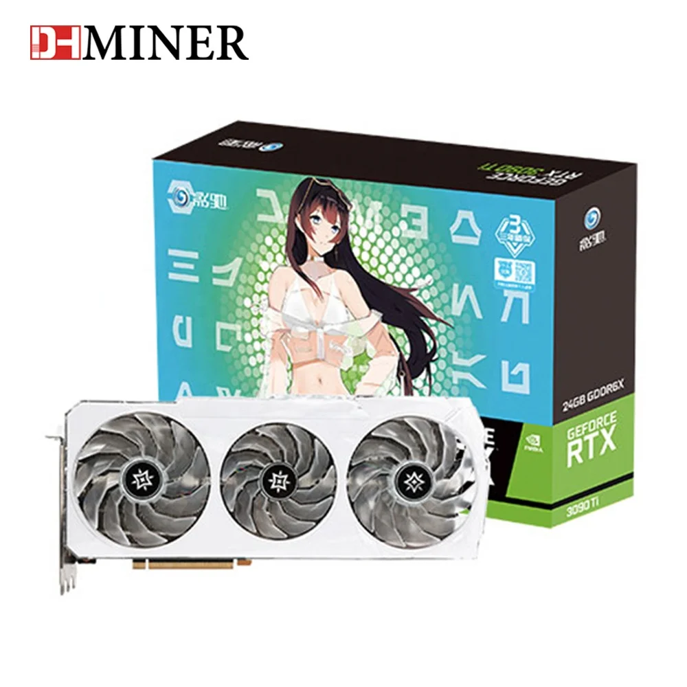 Geforce RTX 3090 Ti Max OC N Card 1560MHz GDDR6X 24GB 384bit White Graphics Cards